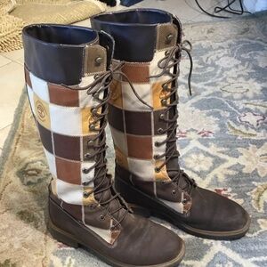 🌹🌷Timberland Vintage patchwork boots
RARE